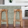 Picture of Sage Green Ceramic Peel and Stick Backsplash