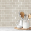 Picture of Taupe Seaglass Peel and Stick Backsplash