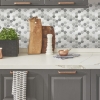 Picture of Gray Hexagon Tile Peel and Stick Backsplash