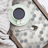 Picture of Gray Hexagon Tile Peel and Stick Backsplash