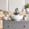 Picture of Spanish Terracotta Tile Peel and Stick Backsplash