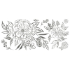 Picture of Beth Schneider Floral Sketch Peel and Stick Giant Wall Decals