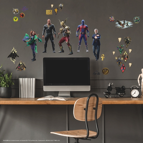 Picture of Black Adam Peel & Stick Wall Decals