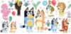 Picture of Bluey Family & Friends Peel and Stick Wall Decals