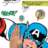 Picture of Marvel Classic Captain America Comic Peel and Stick Giant Wall Decal