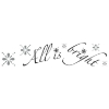 Picture of All is Calm, All is Bright Peel and Stick Wall Quote Decals with Glitter