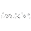 Picture of All is Calm, All is Bright Peel and Stick Wall Quote Decals with Glitter