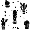 Picture of Geo Cactus Peel and Stick Wall Decals