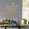 Picture of Gold Branch Peel and Stick Giant Wall Decals with 3D Leaves