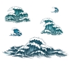 Picture of Great Wave Peel and Stick Giant Wall Decals