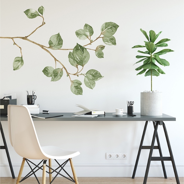 Picture of Leaf Twig Peel and Stick Giant Wall Decals