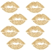 Picture of Lip Peel and Stick Wall Decals with Glitter