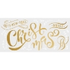 Picture of Merry Christmas Peel and Stick Giant Wall Quote Decals with Metallic Ink