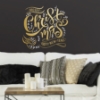 Picture of Merry Christmas Peel and Stick Giant Wall Quote Decals with Metallic Ink