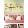 Picture of Scroll Tree Letter Branch Wall Decals with Alphabet for Personalization