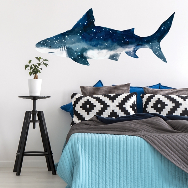 Picture of Shark Peel and Stick Giant Wall Decals