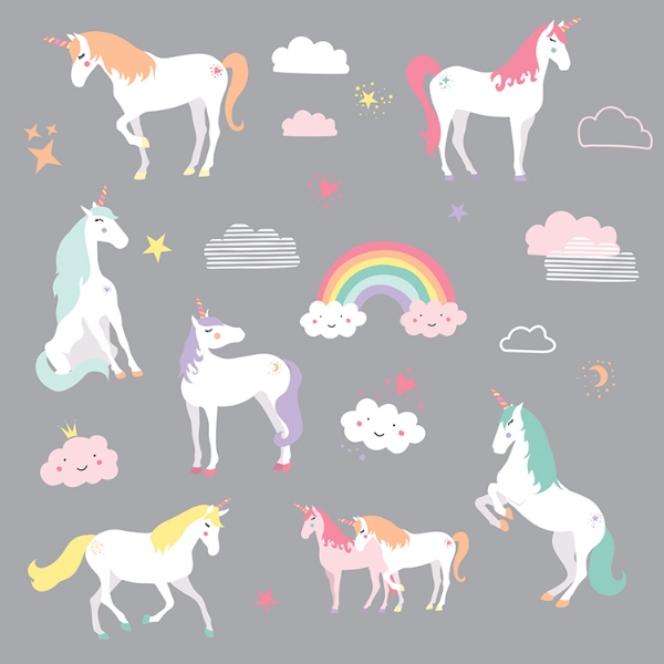 Picture of Unicorn Magic Peel and Stick Wall Decals