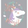 Picture of Unicorn Magic Peel and Stick Wall Decals with Glitter