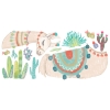 Picture of Watercolor Llama Peel and Stick Giant Wall Decals