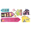 Picture of Watercolor Village Peel and Stick Wall Decals