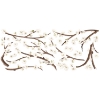 Picture of White Blossom Branch Giant Wall Decals With 3D Embellishments