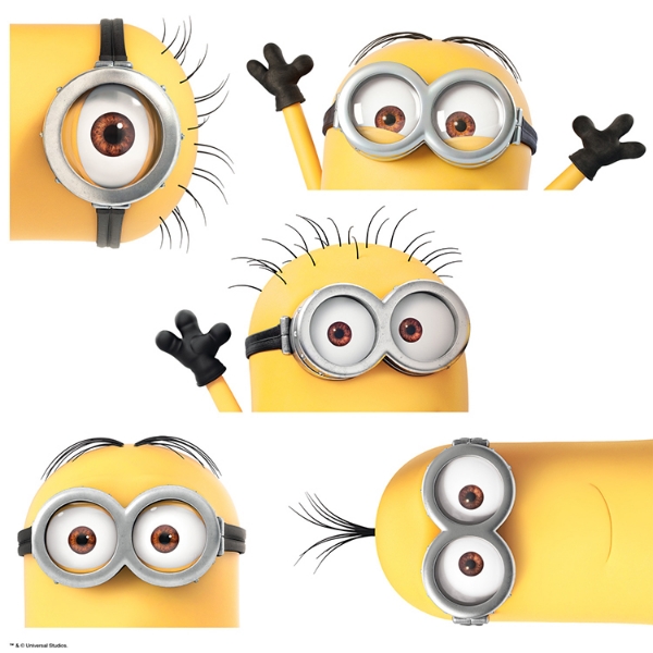 Picture of Despicable Me 3 Peeking Minions Peel and Stick Giant Wall Decals