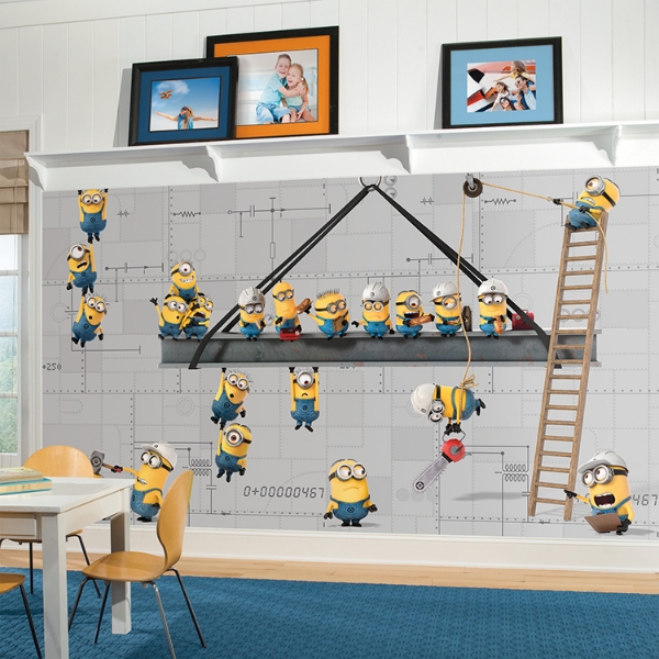 Picture of Minions At Work XL Spray and Stick Wallpaper Mural