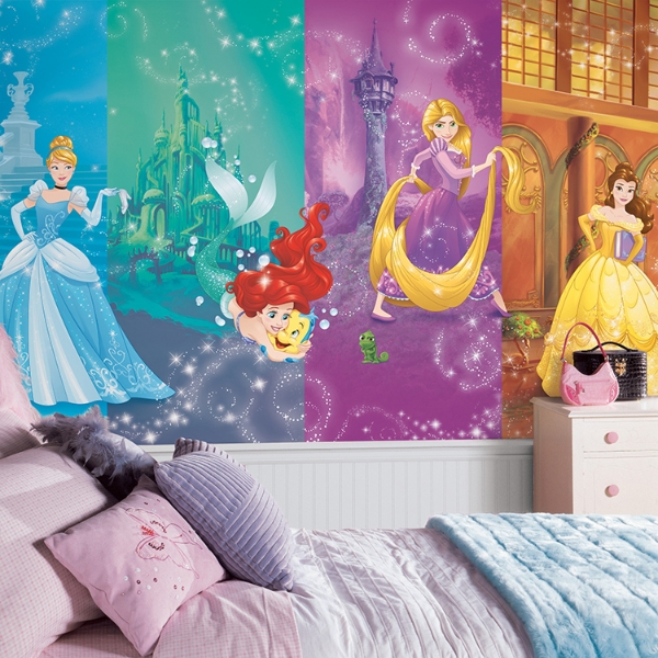 Picture of Disney Princess Scenes Spray and Stick Wallpaper Mural