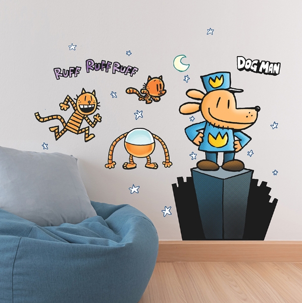 Picture of Dog Man Giant Peel & Stick Wall Decals