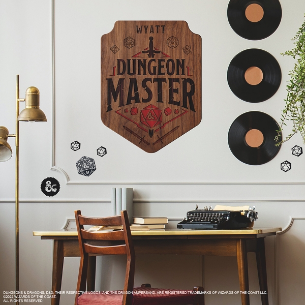 Picture of Dungeons & Dragons Dungeon Master Giant Peel & Stick Wall Decal With Alphabet