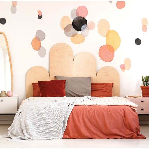 Picture of Abstract Watercolor Shapes Peel and Stick Giant Wall Decals