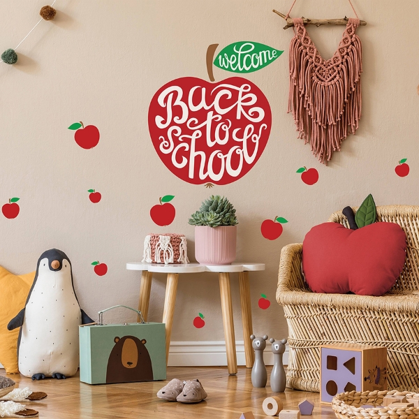 Picture of Back to School Apple Wall Decals