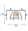 Picture of Basketball Court XL Giant Peel & Stick Wall Decals With Glow Orange