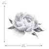 Picture of Black Peonies Peel and Stick Giant Wall Decals