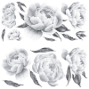 Picture of Black Peonies Peel and Stick Giant Wall Decals