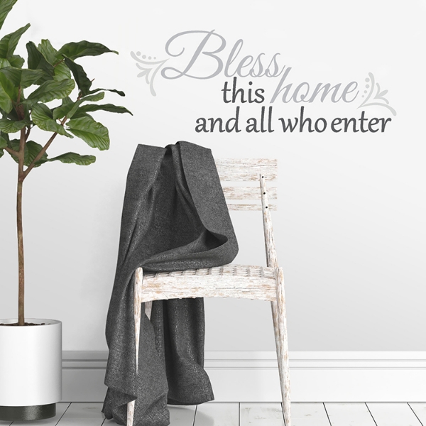 Picture of Bless This Home Quote Wall Decals