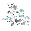 Picture of Blossom Watercolor Bird Branch Wall Decals