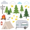 Picture of Camping Peel and Stick Wall Decals