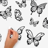 Picture of Color Your Own Butterflies Peel and Stick Wall Decals