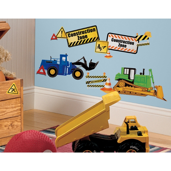 Picture of Construction Trucks Wall Decals