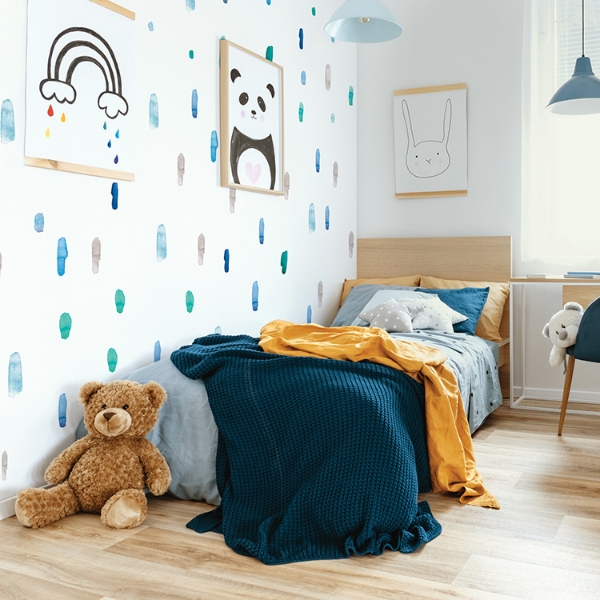 Picture of Cool Watercolor Swatch Peel and Stick Wall Decals