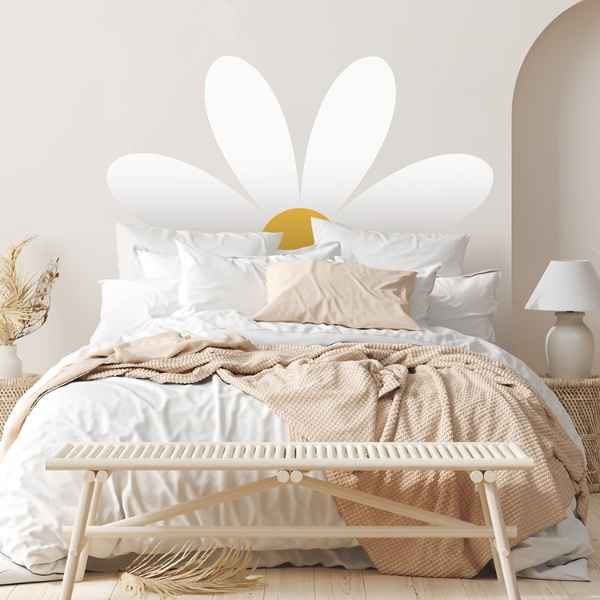 Picture of Daisy Headboard XXL Peel And Stick Giant Wall Decals