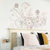 Picture of Desert Sun Palm Leaf and Floral Peel and Stick Giant Wall Decals