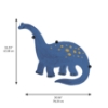 Picture of Dino Growth Chart Blue Wall Decals