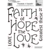 Picture of Faith, Hope, Love Quote Wall Decals