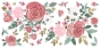 Picture of Floral & Gold Pink Wall Decals