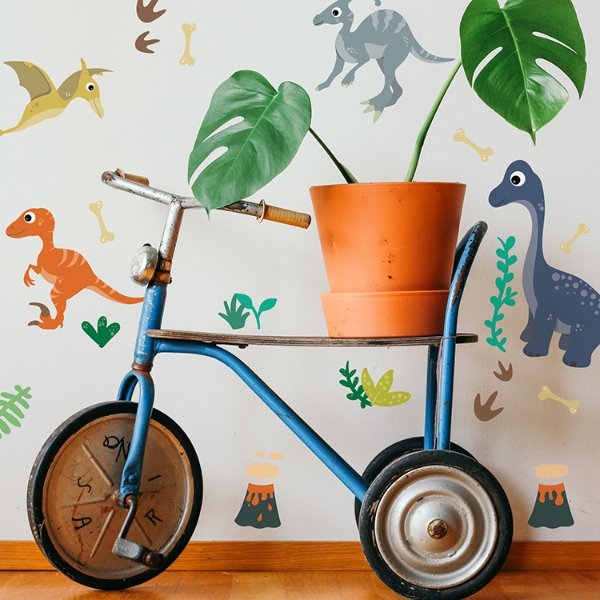 Picture of Friendly Dinosaur Peel and Stick Wall Decals