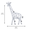 Picture of Giraffe Growth Chart Grey Wall Decals