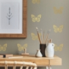 Picture of Gold Butterfly Peel And Stick Wall Decals