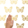 Picture of Gold Butterfly Peel And Stick Wall Decals